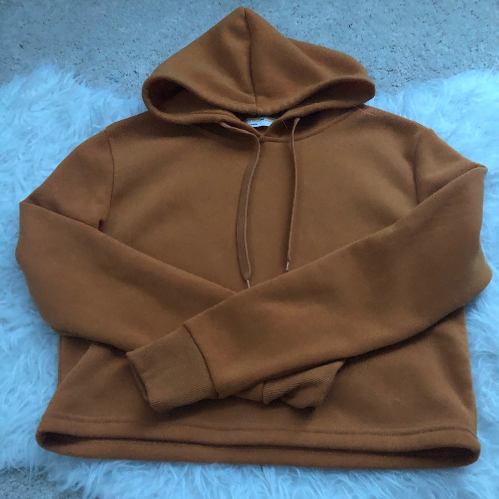 Roma Concept. Orange cropped sweatshirt